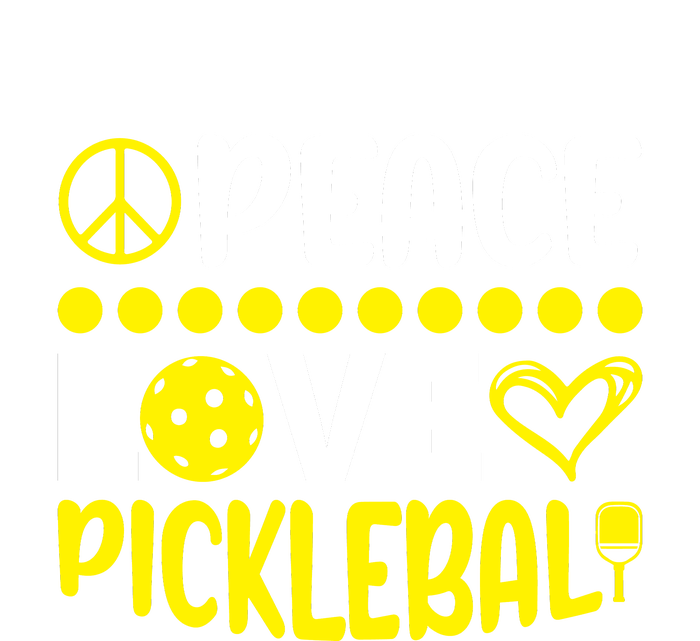 Funny Peace Love Pickleball Sport Gift Toddler T-Shirt