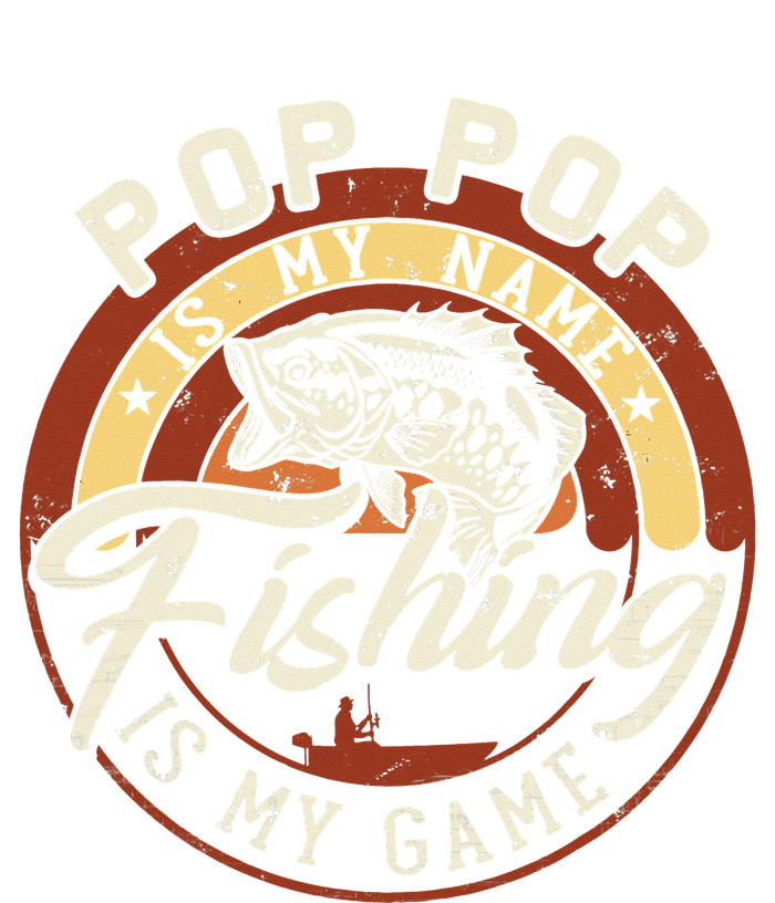 Vintage Pop Pop is My Name Fishing Game Gift For Fathers Day Women's T-Shirt