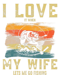 I Love It When My Wife Lets Me Go Fishing Funny Quotes Women's Tri-Blend 3/4-Sleeve Raglan Shirt