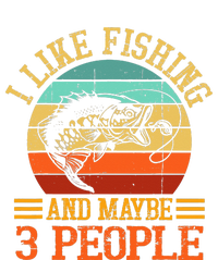 Retro I Like Fishing And Maybe 3 People Fisherman Gift Softstyle Adult Sport Polo