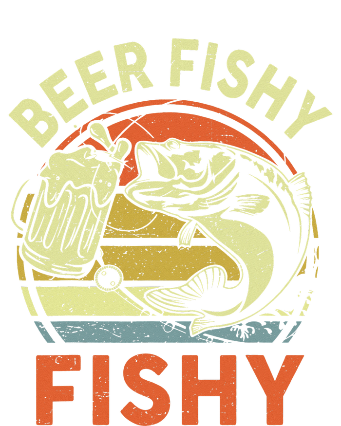 funny Bass Fishing Beer Fishy Reel Cool Dad T-Shirt