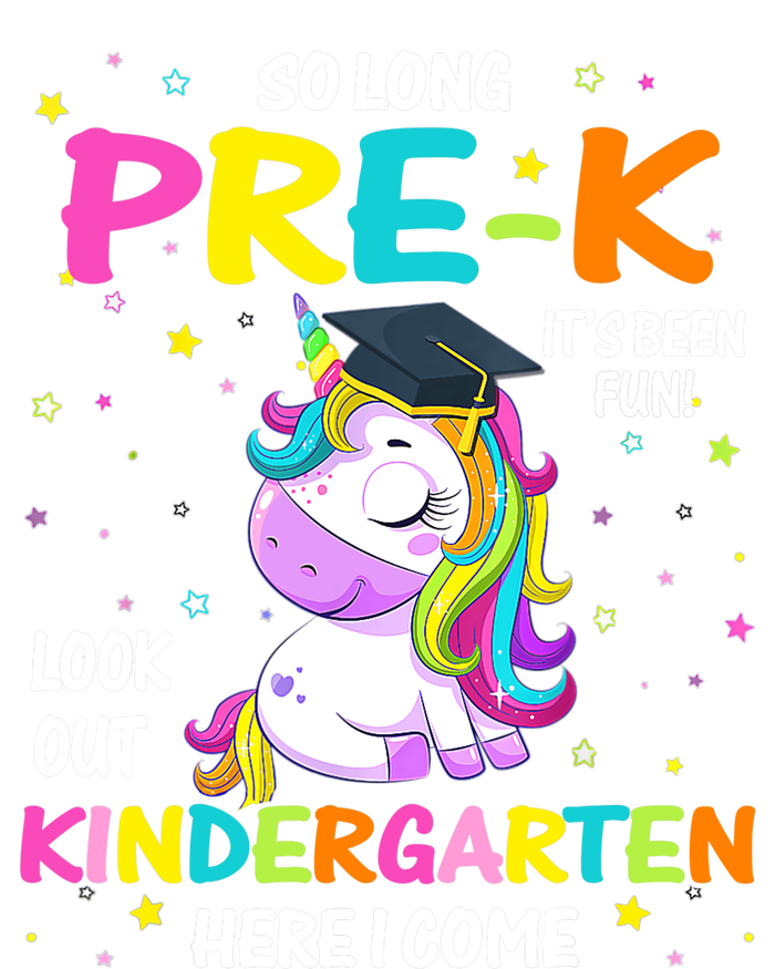 So Long Pre-K Kindergarten Here I Come Unicorn Graduation Women's Perfect Tri Rocker Tank