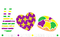 Peace Love King Cake Funny Mardi Gras Party Carnival Great Gift Mousepad