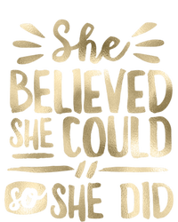 She Believed She Could So She Did Doodle Glam Great Gift Tall Hoodie