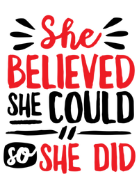 She Believed She Could So She Did Doodle Gift T-Shirt