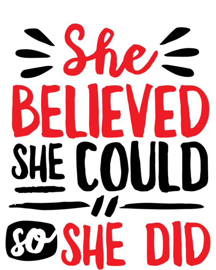 She Believed She Could So She Did Doodle Gift T-Shirt