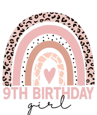 Leopard Rainbow 9th Birthday Girl Gifts 9 Year Old Premium Hoodie