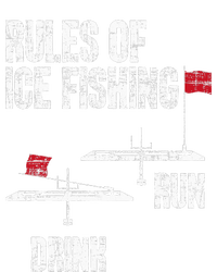 Rules Of Ice Fishing Ice Fisher Fisherman Flat Bill Trucker Hat