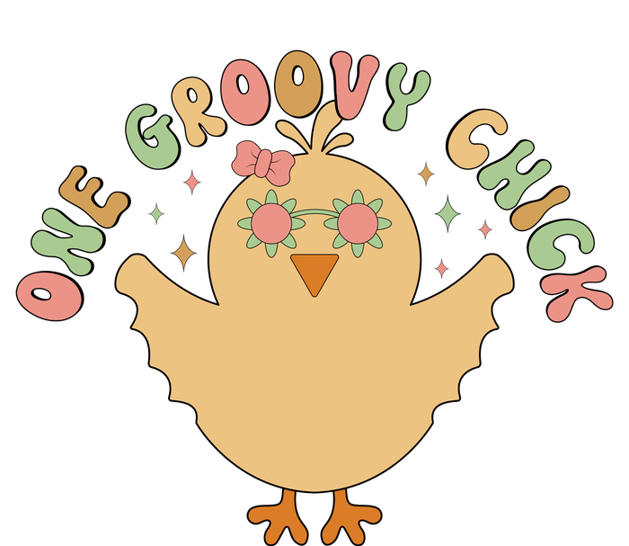 Cute One Groovy Chick Easter Day Magnet