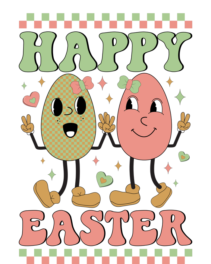 Happy Easter Day Easter Bunny Women's V-Neck T-Shirt