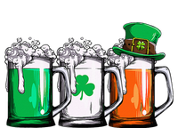 Leprechaun Irish Ireland Flag Beer St Patricks Day T-Shirt