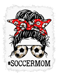 Bleached Soccer Mom Messy Bun player Mothers Day T-Shirt