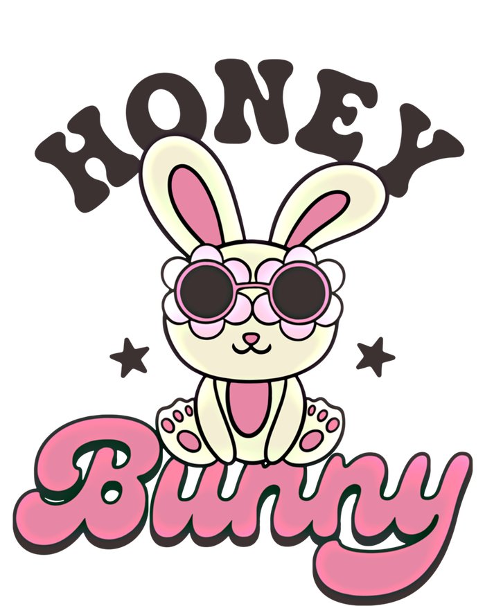 Retro Groovy Easter Honey Bunny Happy Easter Day Cute Bunny Gift T-Shirt