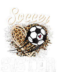 Soccer Sister Leopard Funny Soccer Sister Mother's Day T-Shirt