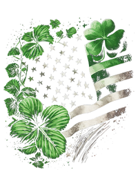 St Patricks Day Shamrock American Flag Retro T-Shirt