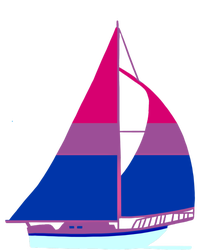 Sailboat Bisexual Pride Cute Gift T-Shirt