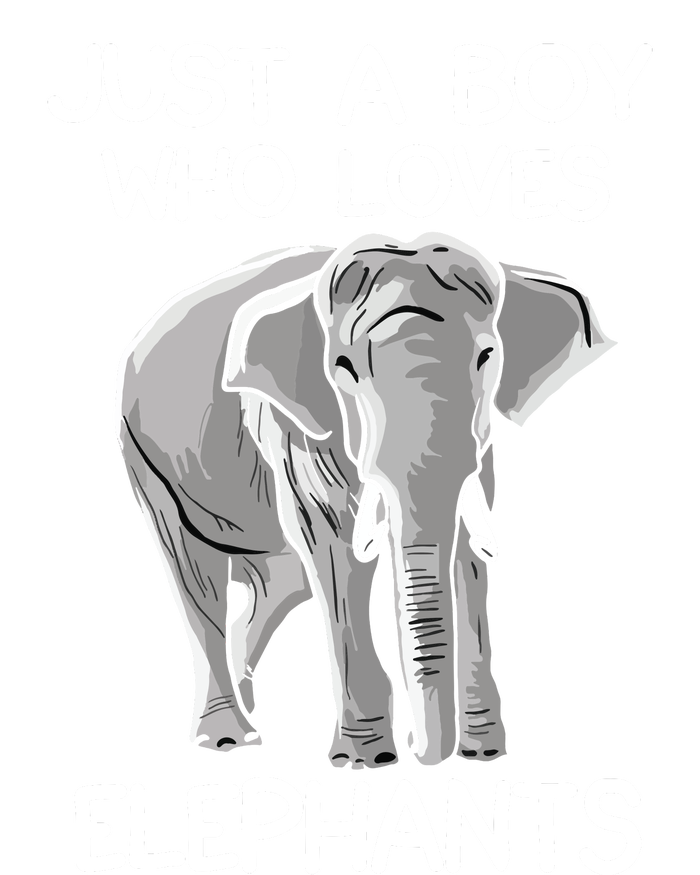 Just A Who Loves Elephants Funny Elephant Lover Striped Beanie with Solid Band