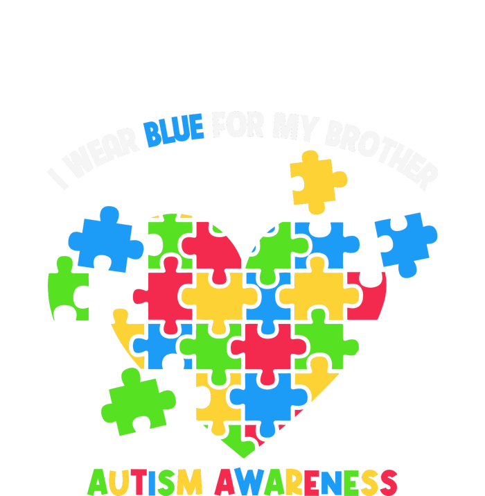 I Wear Blue For My Brother Family Matching Autism Awareness Sustainable Beanie