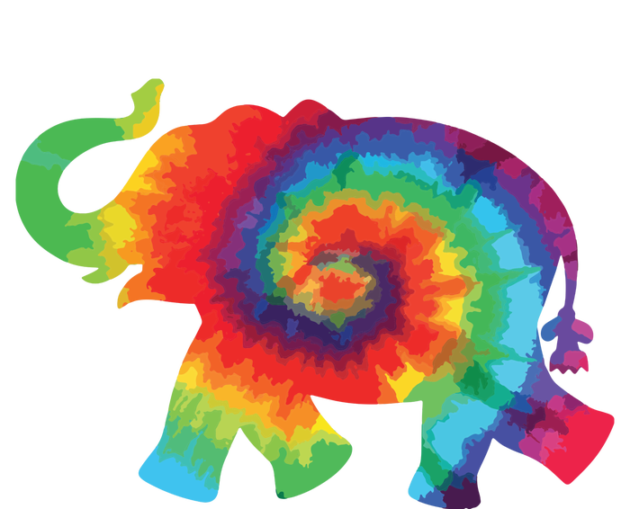 Tie Dye Elephant Tie Dyed Save Button