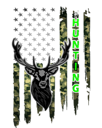 Patriotic Whitetail Buck Deer Hunting American Camouflage T-Shirt