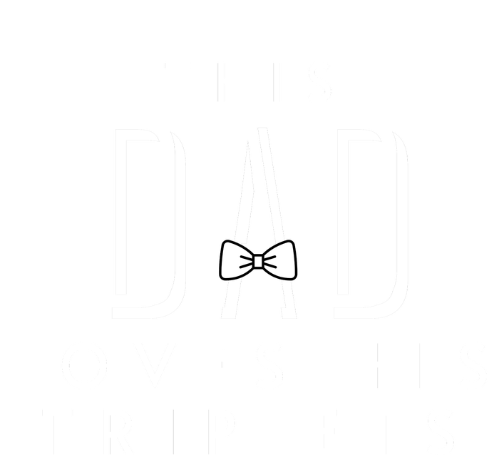 This Dad Loves His Triplets Tie-Dye Long Sleeve Shirt