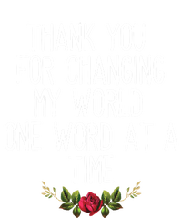 Thanks For Changing My World Gift Cute Speech Therapist Cool Gift Kids Long Sleeve Shirt