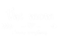 The Mom I Know Everything Funny Family Matching Cool Gift T-Shirt