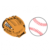 Softball Toss Like A Boss Sports Pitcher Team Ball Glove Cool Gift Baby Bodysuit