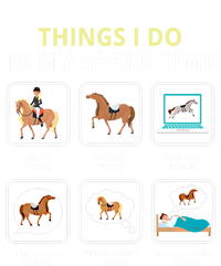 Things I Do In My Spare Time Horse Barn Horseback Riding Funny Gift Short Acrylic Beanie