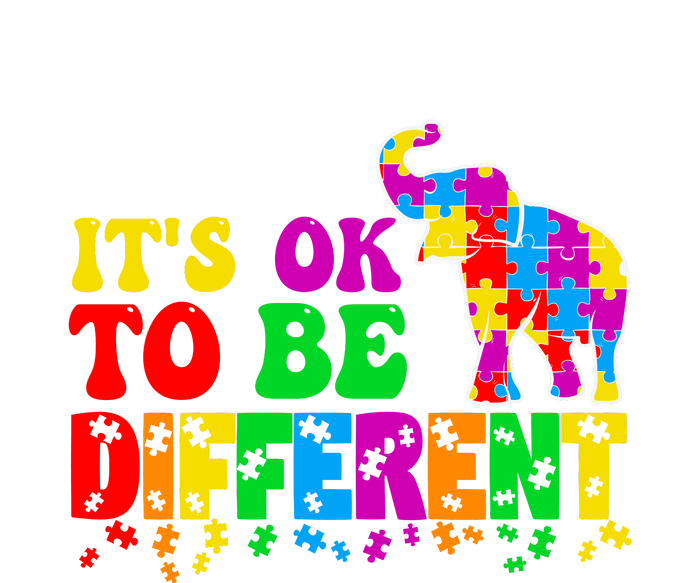 Autism Elephant It's Ok To Be Different Puzzle Autism Awareness Month Pajama Set