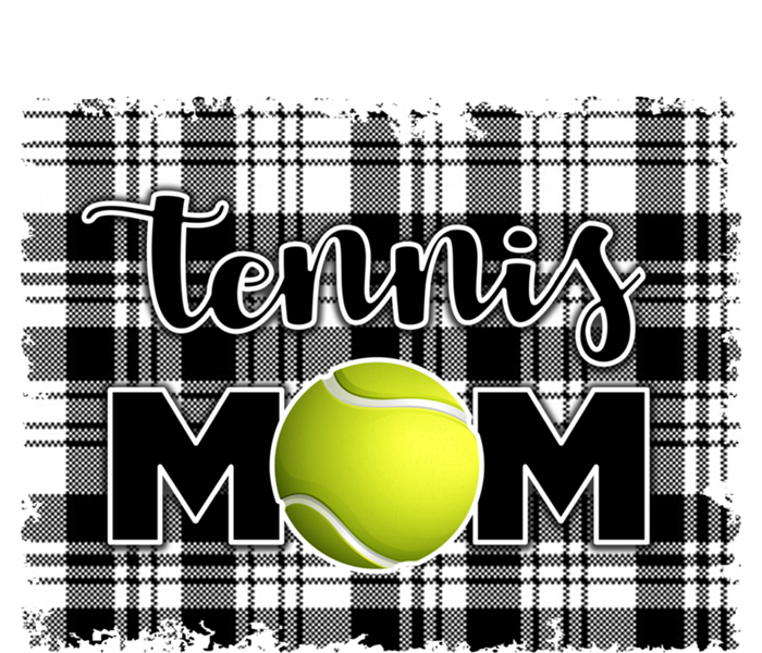 Sport Mom Black White Plaid Tennis Great Gift Tennis Mom Mother Gift Ladies Essential Flowy Tank