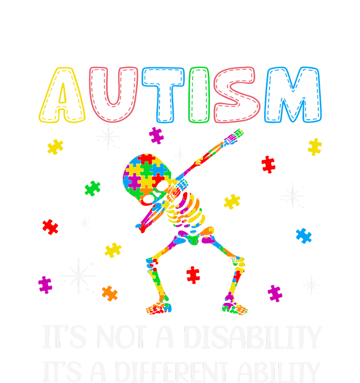 Autism It's A Different Ability Funny Skeleton Puzzle Autism Awareness Mousepad