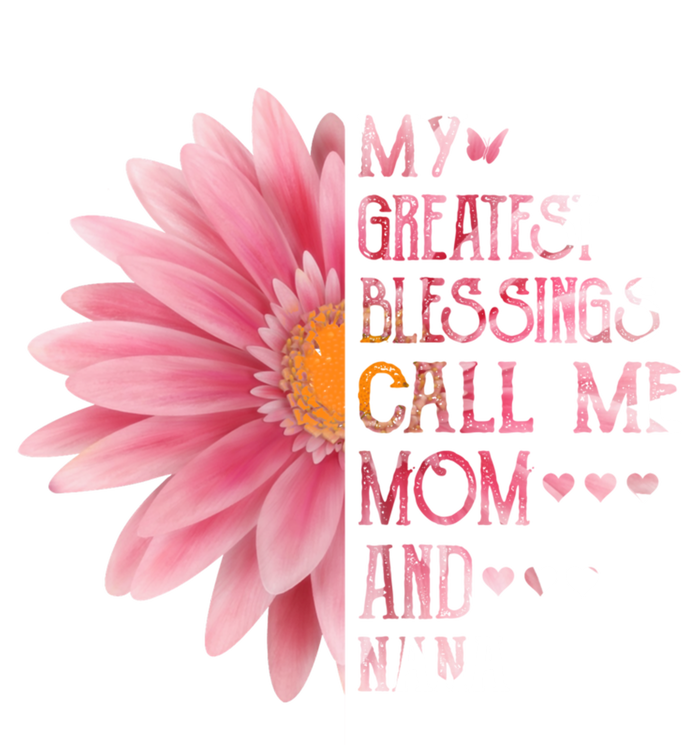 Sunflower My Greatest Blessings Call Me Mom And Nana Gift Sweatshirt Cinch Pack Bag