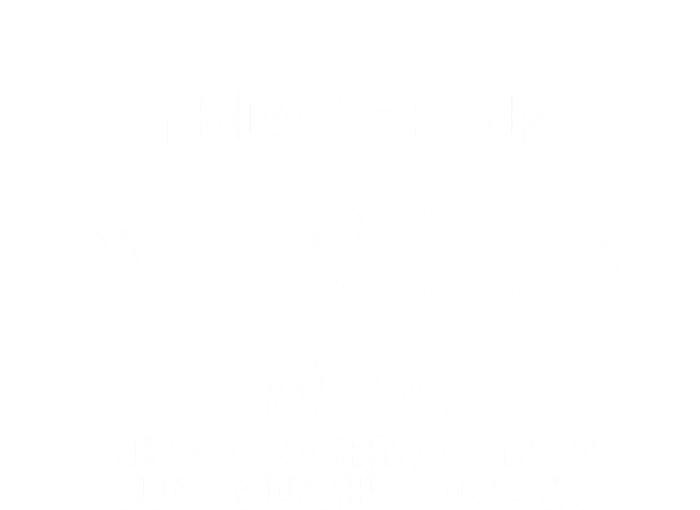 Triathlon Mom Triathlete Athlete Swimming Running Cycling Funny Gift Women's Racerback Tank