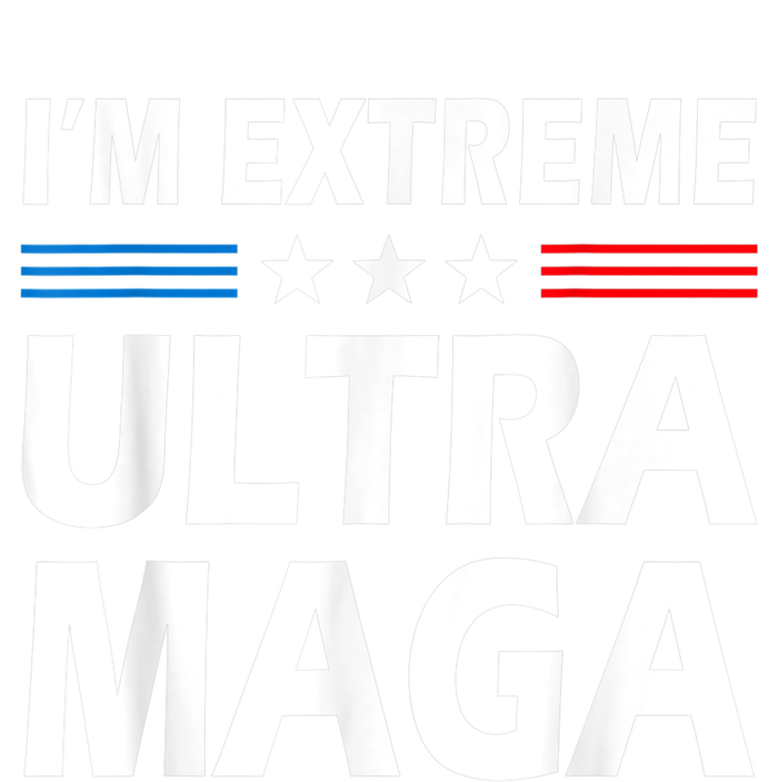 Vintage I'm Extreme Ultra Maga US Flag Trump Supporters T-Shirt