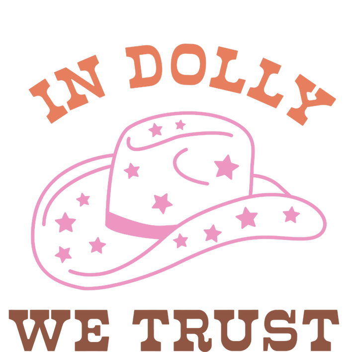 Western In Dolly We Trust Funny Cowgirl Howdy Yeehaw Rodeo Adult ChromaSoft Performance T-Shirt