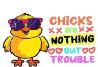 Easter Boy Chicks Are Nothing But Trouble Funny Egg Hunting T-Shirt