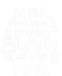 Cat Meme It's Fine I'm Fine Everything Is Fine Funny T-Shirt