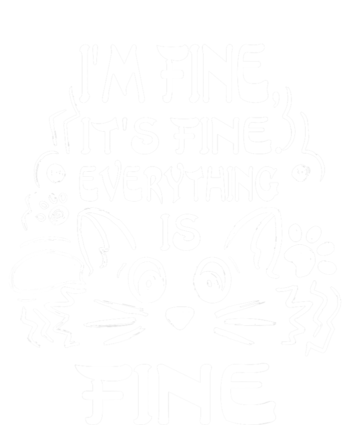 Cat Meme It's Fine I'm Fine Everything Is Fine Funny T-Shirt