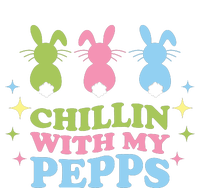 Chillin With My Peeps Funny Easter Bunnies Women's Racerback Tank