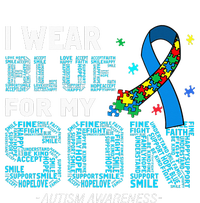 I Wear Blue For My Son Autism Awareness Month T-Shirt