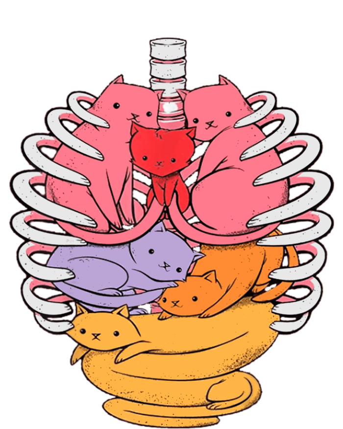 Funny Organs Made Out Of Cats T-Shirt