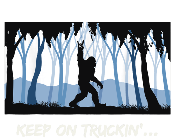 Keep on Truckin Bigfoot Forest Vintage Funny Tee Women's T-Shirt