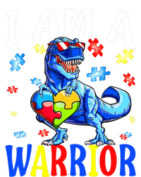 I Am A Warrior Autism Family Dinosaur Autism Awareness Performance Fleece Hoodie