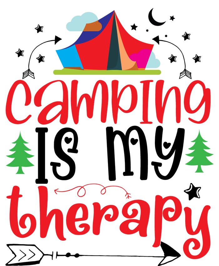 Camping Is My Therapy Funny Camping T-Shirt