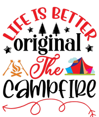 Life Is Better Original The Campfire Funny Camping Youth Performance Sprint T-Shirt