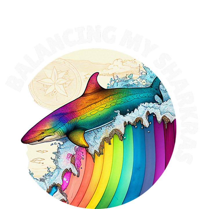 Balancing my Sharkras Spiritual Chakra Chakras Shark Drawstring Bag