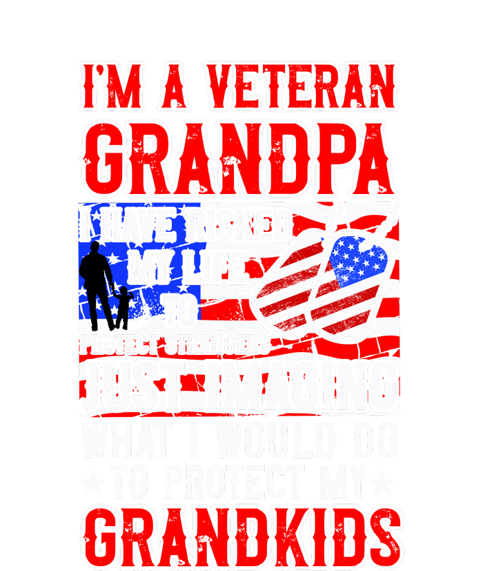 Veteran Grandpa Grandkids Women's V-Neck T-Shirt