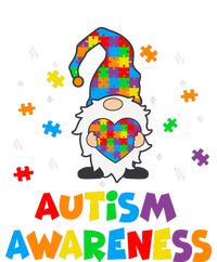 Autism Awareness Gnomes Heart Puzzle Striped Beanie with Solid Band