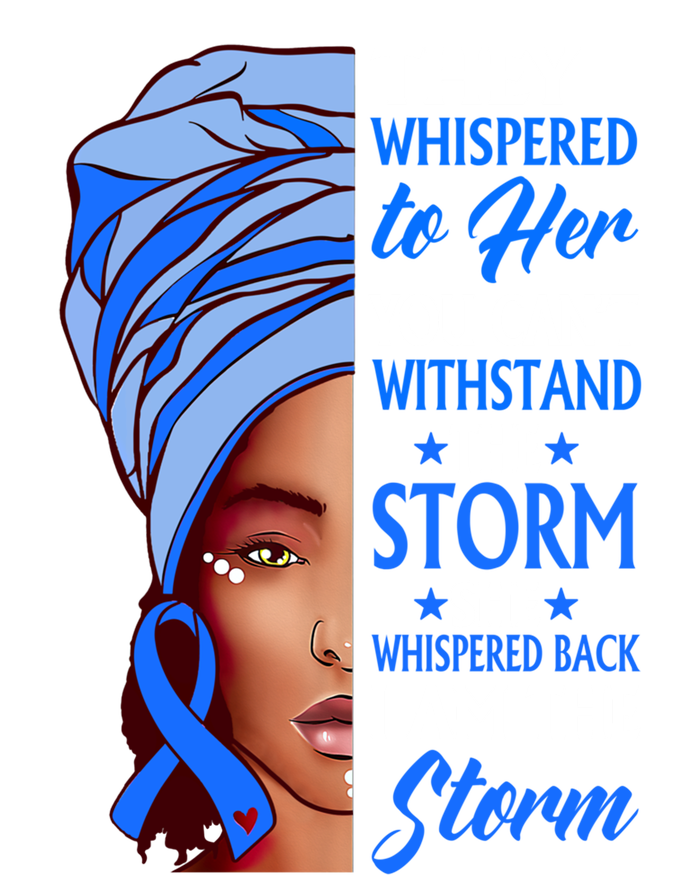 African Afro I Am The Storm Colon Cancer Awareness Cute Gift Tall Hoodie